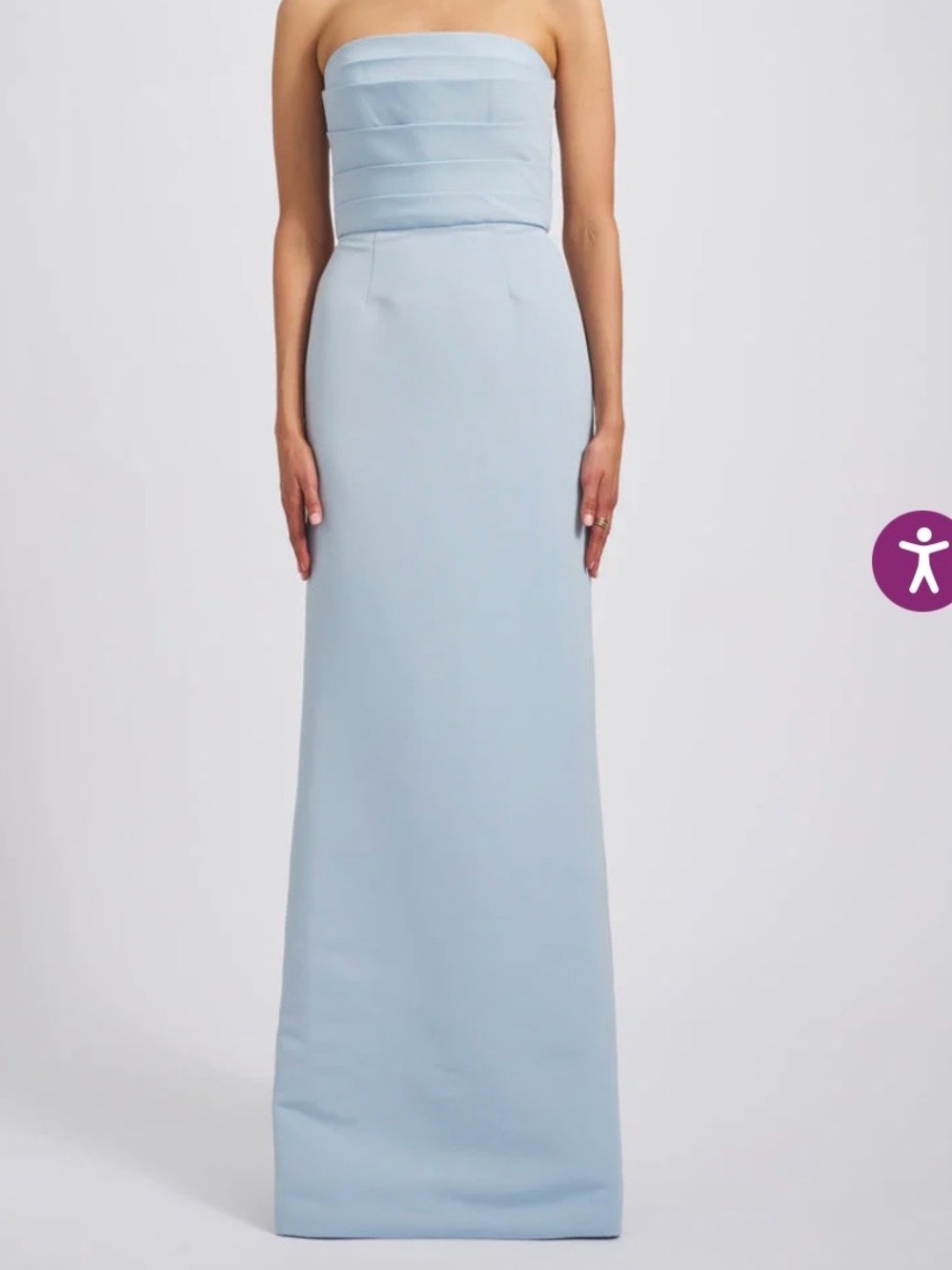 Amsale Sonia Bridesmaid Dress Ice